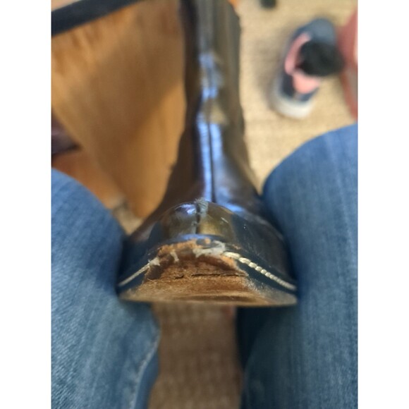 Donald Pliner Boot Western Couture Jaira Metallic Pig Leather Boot Shoe Goring - Picture 7 of 16